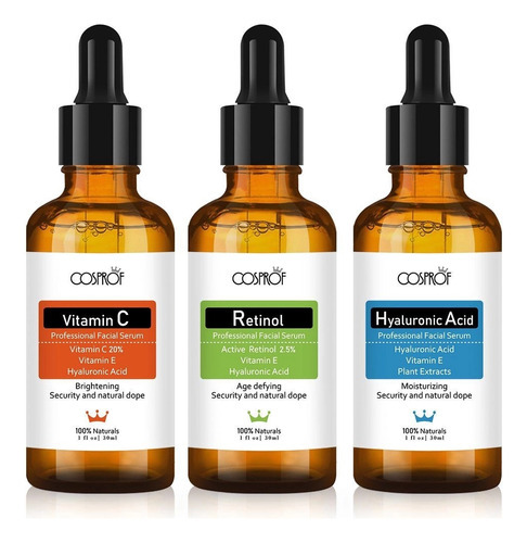 Kit Cosprof Hialuronico + Vitamina C + Retinol Alta Potencia Tipo De Pele Todo Tipo De Pele
