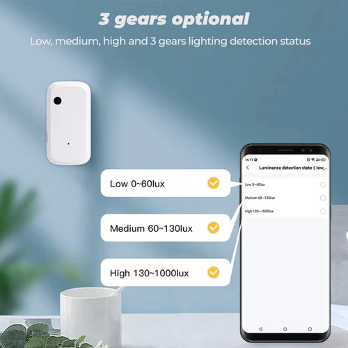 Sensor De Luz Tuya Wifi Sensor De Iluminación Para El Hogar