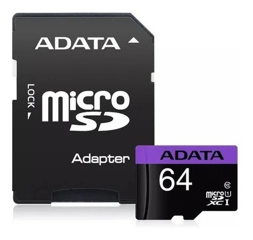 Cartao De Memoria Sd Adata Class 64gb Micro+adaptador