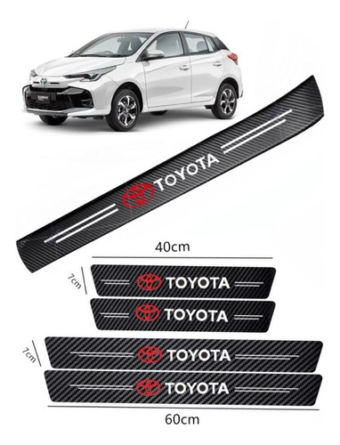 Sticker Protección De Estribos Toyota Yaris Hatchback 23-24