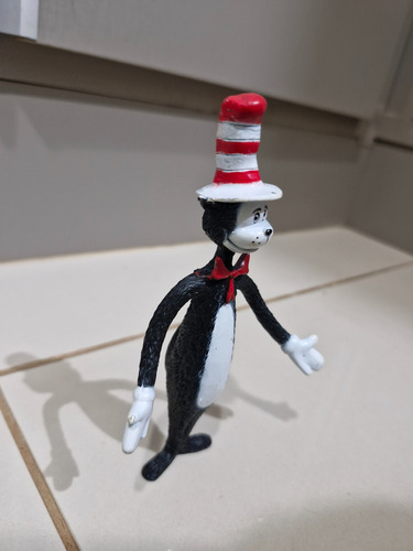 Boneco Cat In The Hat - Gato De Chapéu- 14cm (Usado)