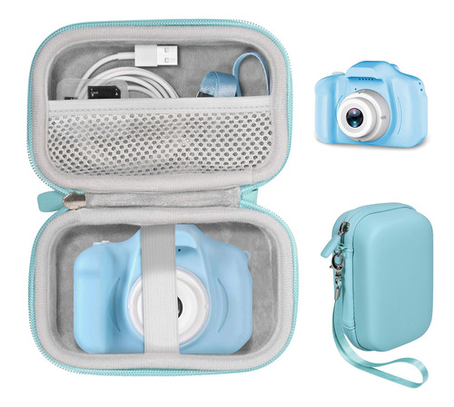 Casesack Protective Case For Prynt Pocket, Instant Photo Printer, Mesh Pocket For Printing Paper And Cable, Featured Wrist Strap (frosted Sky Blue)