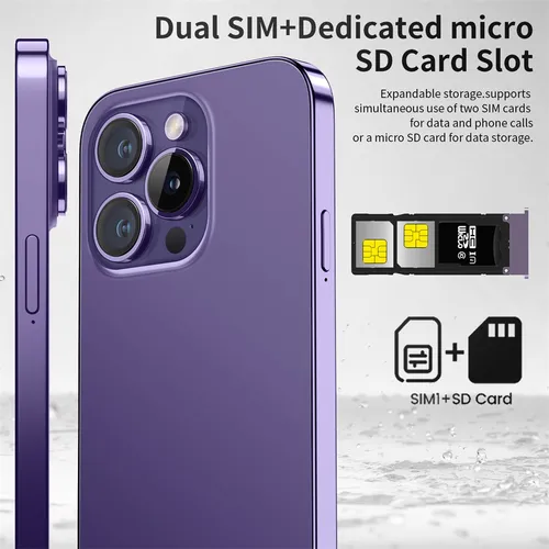 Low Price I15 Pro Max 4g/5g6.8 Inch 8+256 Android Smartphone