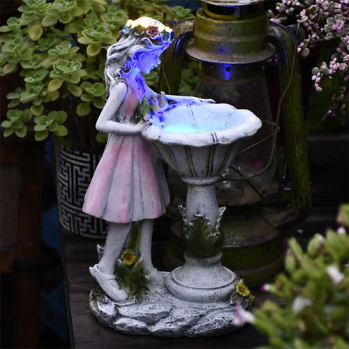 Resina M Com Luz Led Garden Dwarf Dwarf Statue Decora 9012