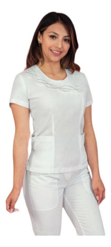 Filipina De Enfermeria Dama Enfermera Cuello Redondo Linda
