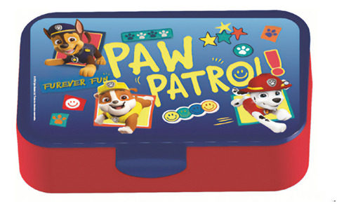 Contenedor Lunch Box Escolar Con Tapa Personajes Animados Color Paw Patrol