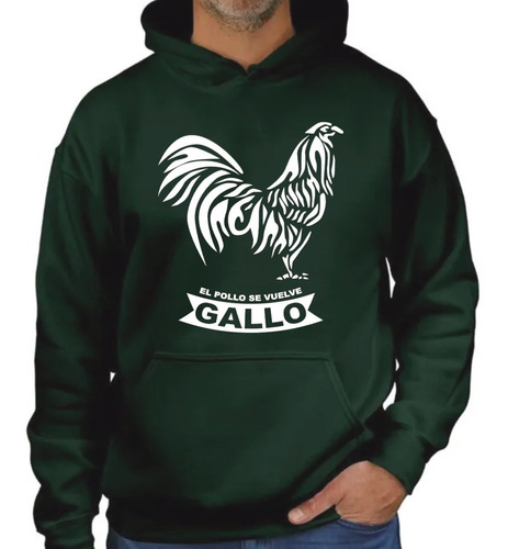 Sudadera Hoodie Moda El Pollo Se Vuelve Gallo Modelo 05