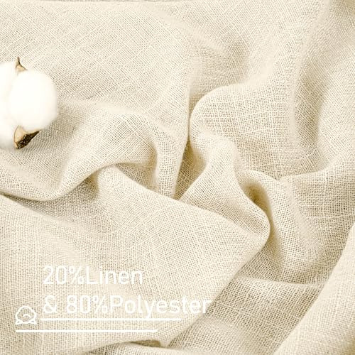 Juego De 2 Paneles De Cortinas Lino Sintético 97 X 213 Cm