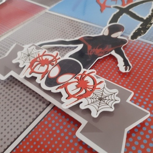 Banderines Personalizados 3d Miles Morales