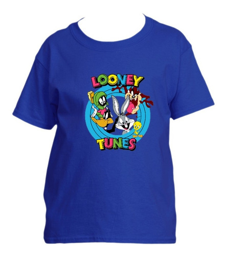 Polera Estampada Looney Toons Niño / Niña Dibujos Animados