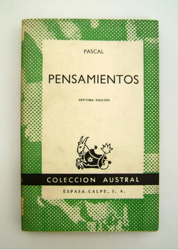 Pensamientos Pascal Coleccion Austral Usado Excelente Boedo