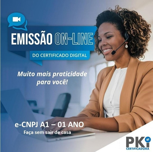 Certificado Digital E-cnpj A1 (1 Ano) - Via Videoconferência
