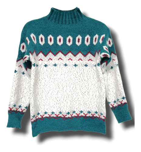 Sweater De Lana Y Algodón Hermoso Color Y Diseño