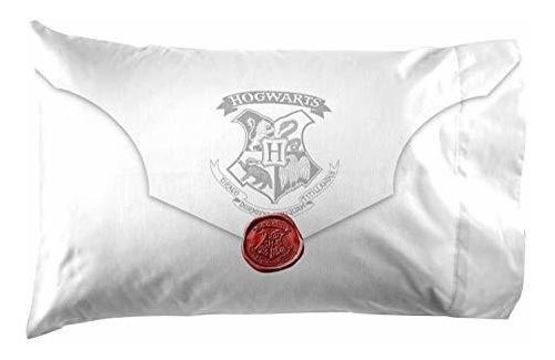 Funda De Almohada Harry Potter Con Carta Hogwarts