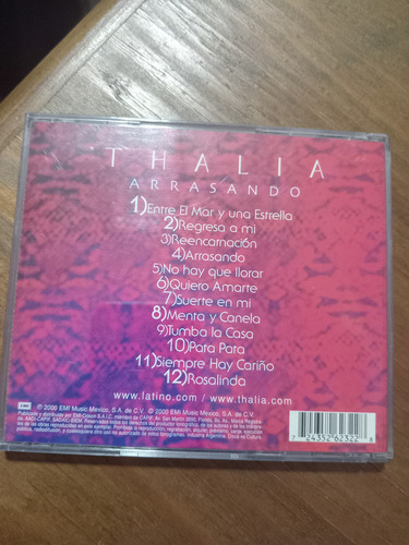 Cd Thalia Arrasando Estándar