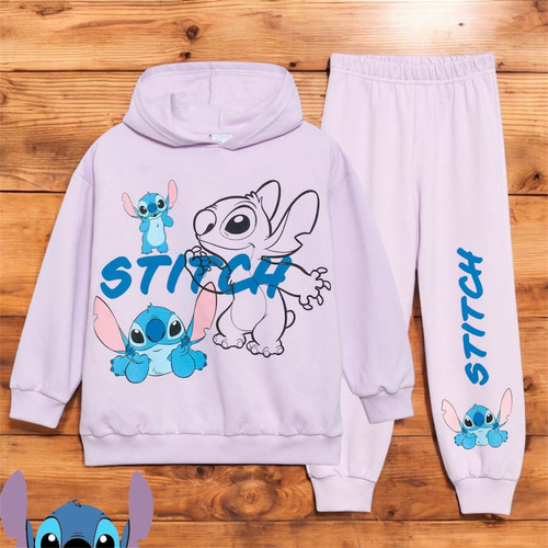 Buzo Con Capucha Stitch Niña Nueva Película Disney Original