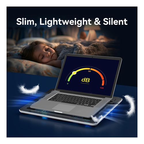 Almohadilla De Enfriamiento De La Computadora Portátil Slim