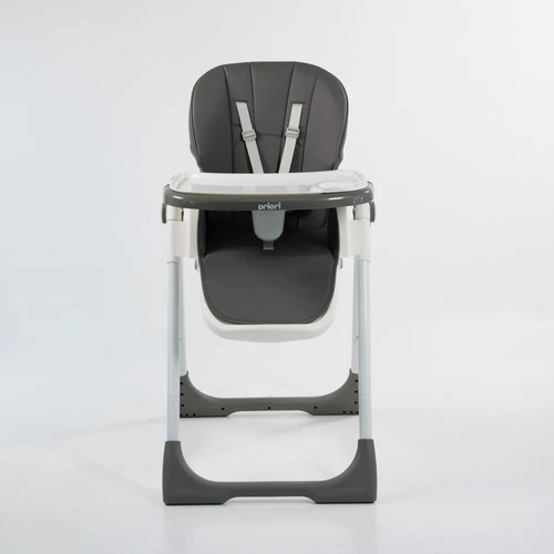 Silla De Comer Bebe Alturas Posiciones Reclinable Con Ruedas 3028 Con Ruedas Gris