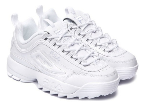 Tenis Fila Disruptor Ii Sintetico Blanco De Dama I