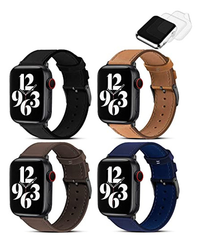 (4 Pack) G.p Compatible Con Apple Watch Band 41mm 40mm 38mm,