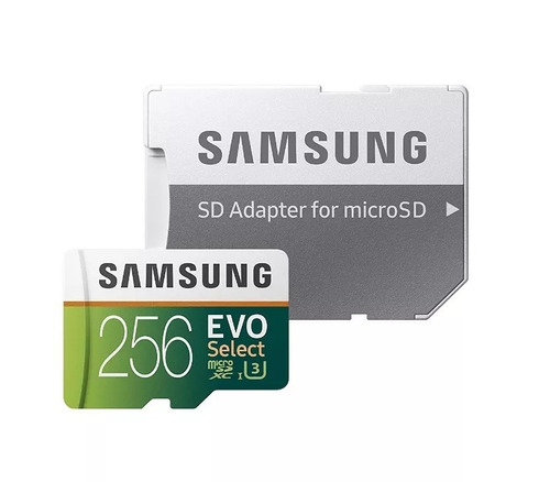 Micro Sd Xc 256gb Samsung Evo Select 4k U3 100 Mb/s Clase 10