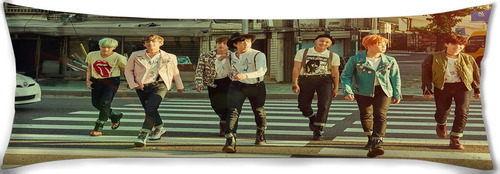 Cojin Almohada Larga Bts Ciudad Calle Carro 45x110cm Diseño De La Tela Lisa