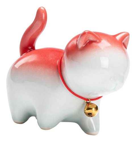 Mesa De Té Estatuas De Animales For Mascotas Blanco Rojo