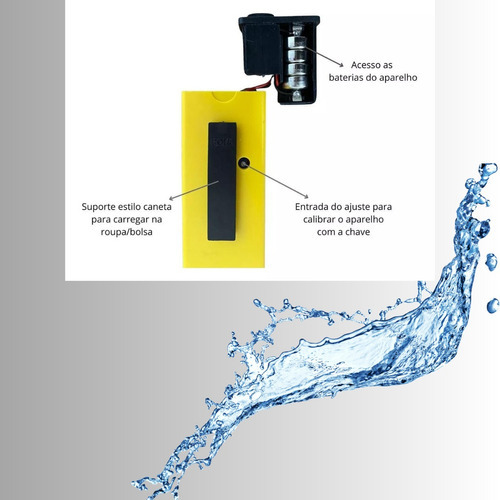 Medidor de pH del agua con pantalla digital fácil de usar