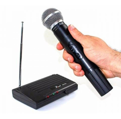 Kit Microfone Sem Fio Wireless Uhf Profissional Karaoke Igre