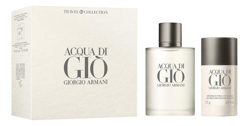 Perfume Acqua Di Gio Men 100ml + 1 Deo Orinal Travel Edition