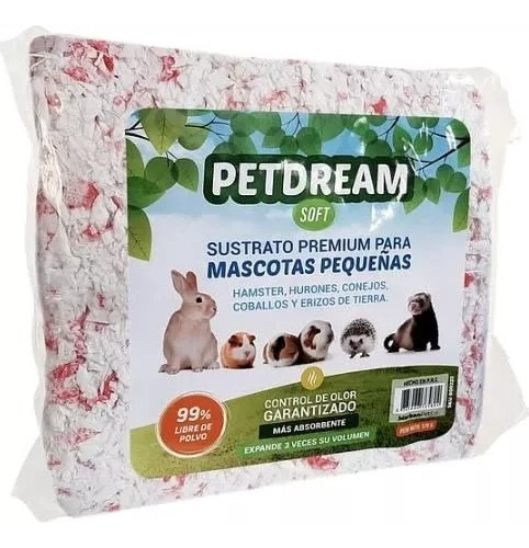 Sustrato De Papel Rosado Para Pequeñas Mascotas 4,1 Lt