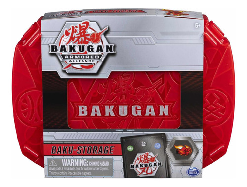 Bakugan Baku Storage Case Coleccionador Rojo Spin Master