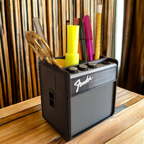 Portalapices Amplificador Bocina Fender Base Organizador
