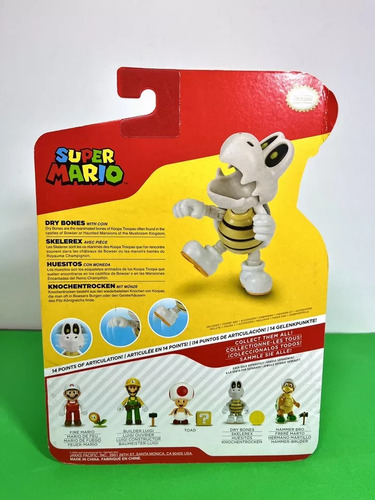 Huesitos, Dry Bones 10cm Figura Jacks Pacific Super Mario