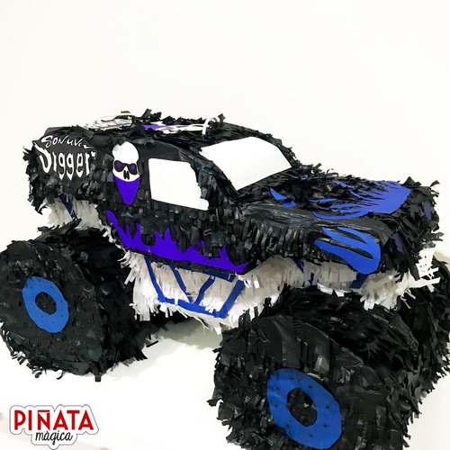 Piñata 3d Monster Truck, Son Uva Monster Jam 