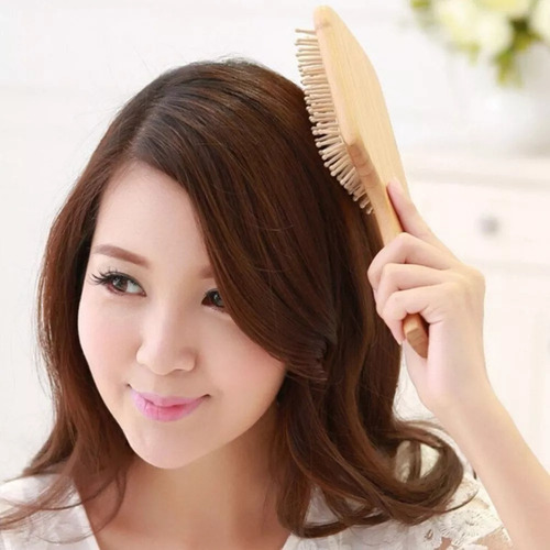 Cepillo Cabello Peine Madera Peinar Cabello
