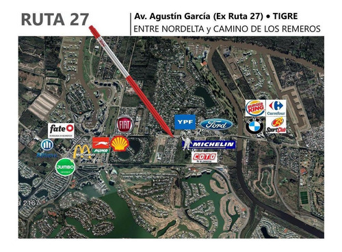 Lote | Alquiler | Ruta 27 | Av. Agustín García| Entre Nordelta Y C. Remeros | Tigre