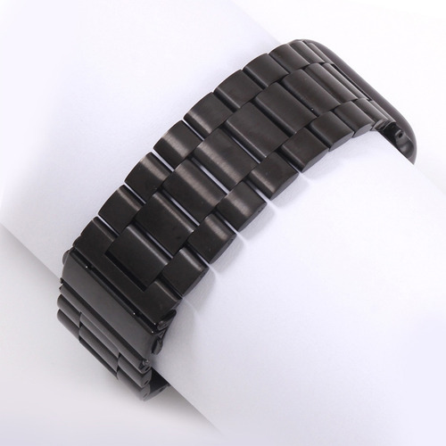Correa Metalica Classic Para Apple Watch + Herramienta Negro 38/40/41 Mm 2.2 Cm