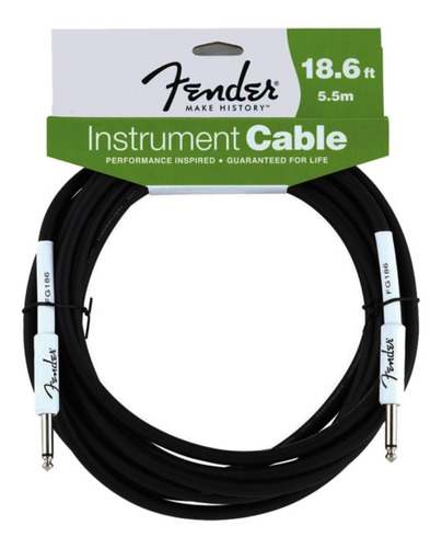 Cable Instrumento Fender Performance 5.5 Mts Black