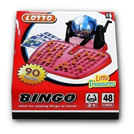 Bingo Lotto Niños Juego De Mesa Familiar Balotera 90 Números