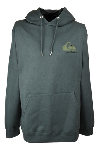 Buzo Quiksilver Modelo Omni Logo Verde Militar Exclusivo