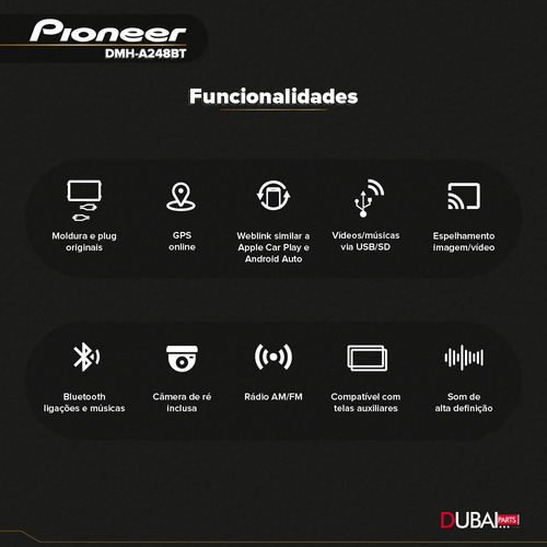 Central Multimidia Pioneer Volkswagen Space Cross 2013