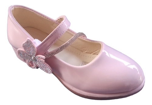 Zapato Ballerina De Niñas Chinitas Charol Con Taco Primavera
