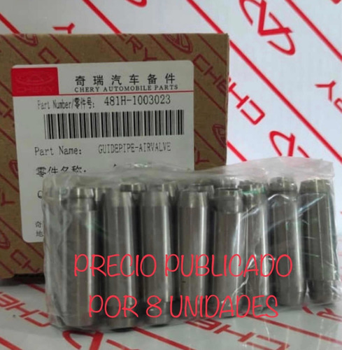 Guias De Valvulas Chery Arauc / X1/orinoco/tiggo 2.0 Orig.