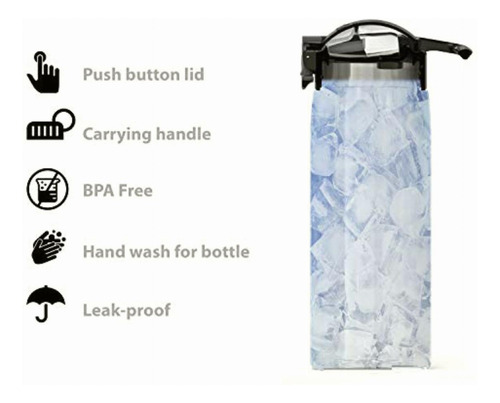Zak Designs Mici-v151 Zak Designs Botella De Agua De Acero