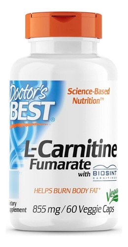 Fumarato De L-carnitina 855 Mg Doctor's Best 60 Cápsulas
