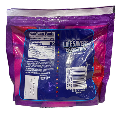 Gomitas Life Savers Gummies 5 Sabores 411.1g
