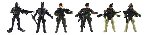 Conjunto De Soldados De Brinquedos Modelo Em Miniatura 6x