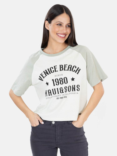 Polera Mc Bell Verde Mujer Maui And Sons