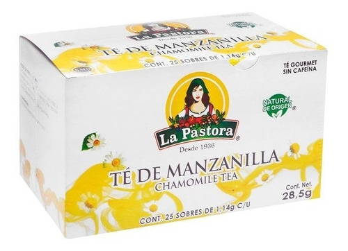 Te La Pastora Manzanilla Con 25 Sobres